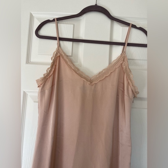 NEW dust rose pink satin dress midi - Picture 2 of 6